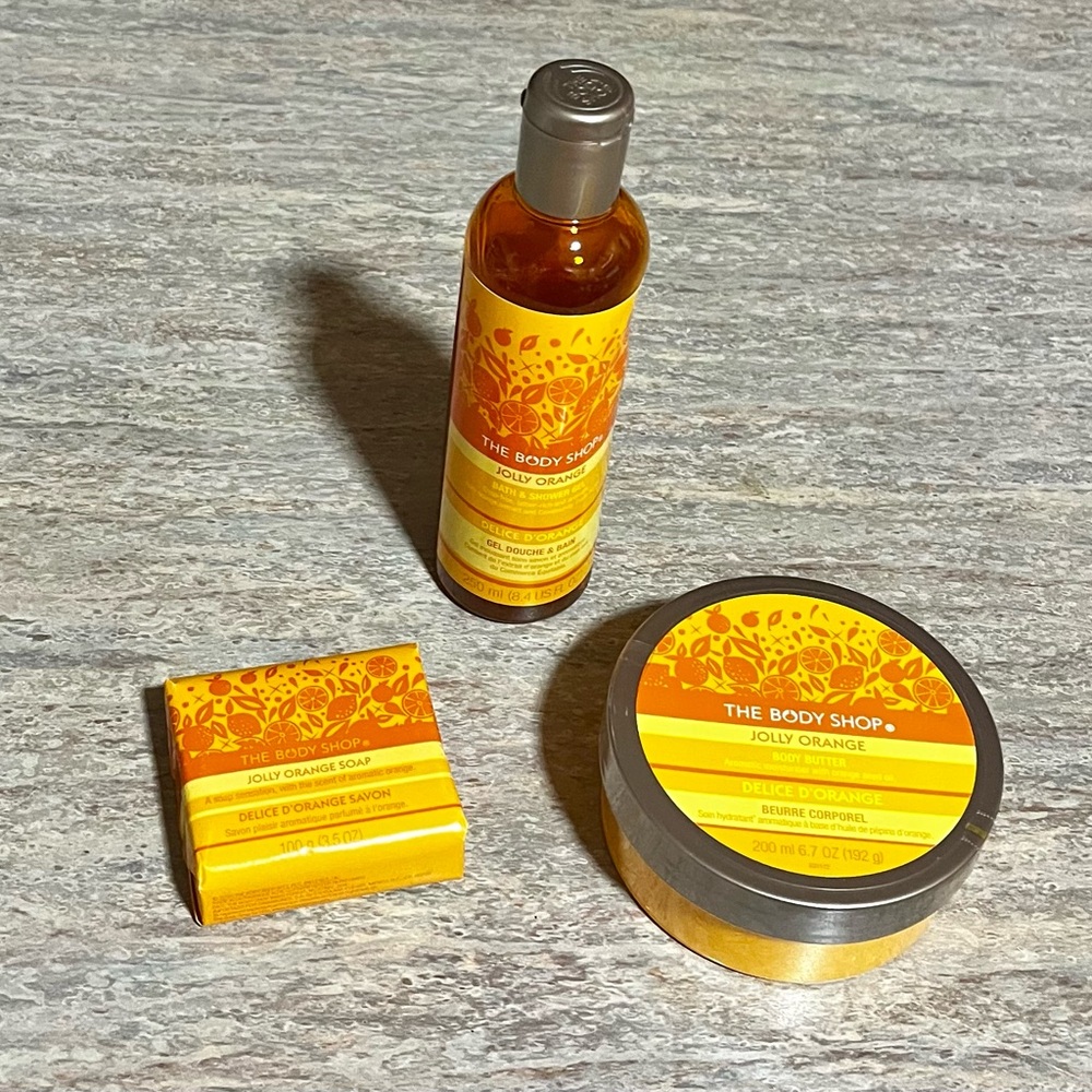 The Body Shop 3-Piece Jolly Orange Discontinued Set